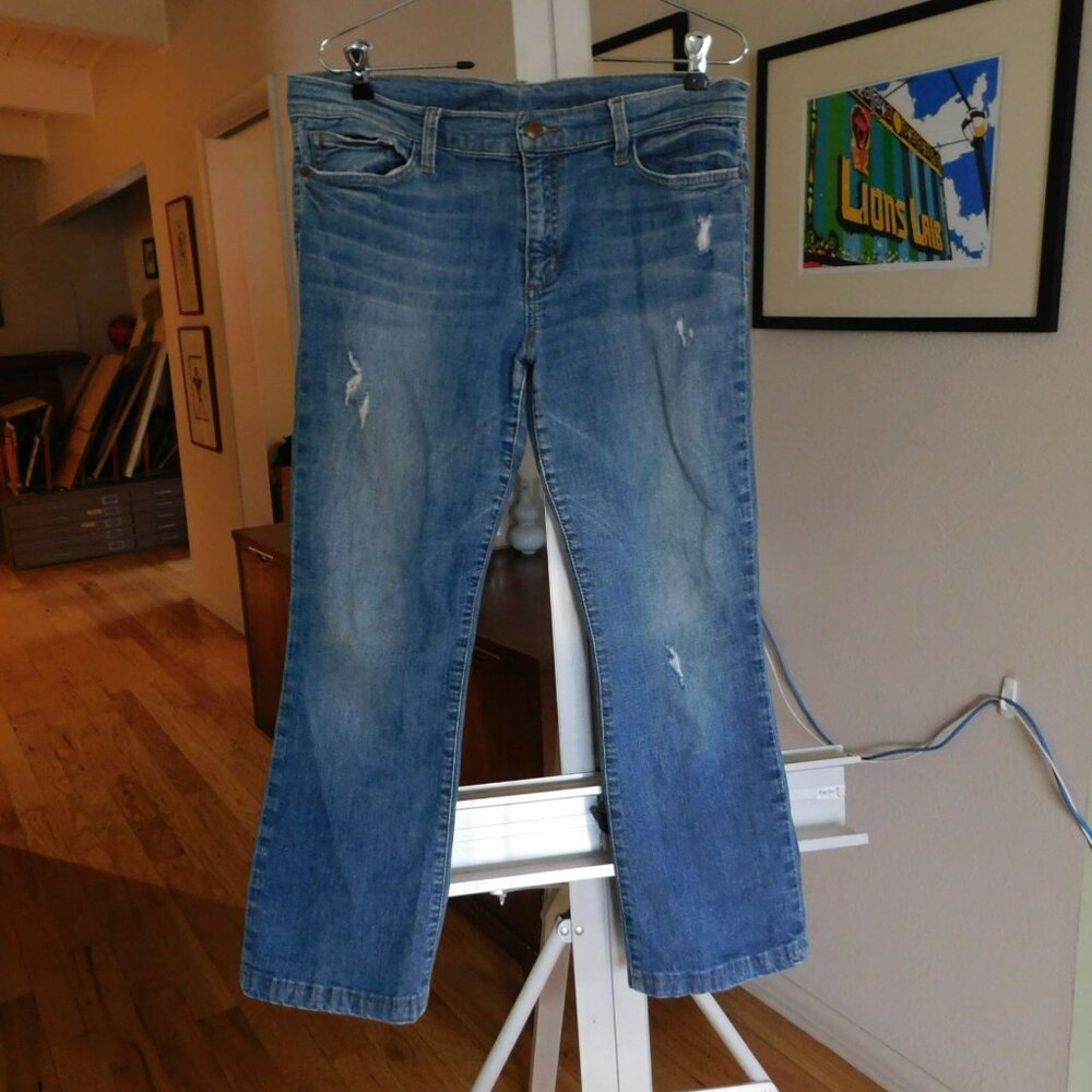 Joe's Jeans Petite 32 Bootcut low waist crop faded jeans